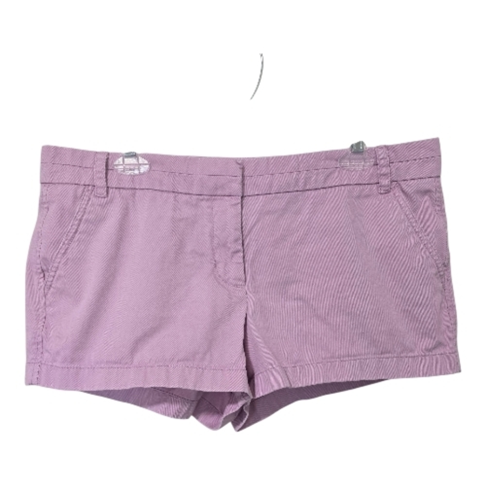 J.Crew Summer Mini Chino Shorts Lilac Pink Size 12 Preppy 100% Cotton Summer